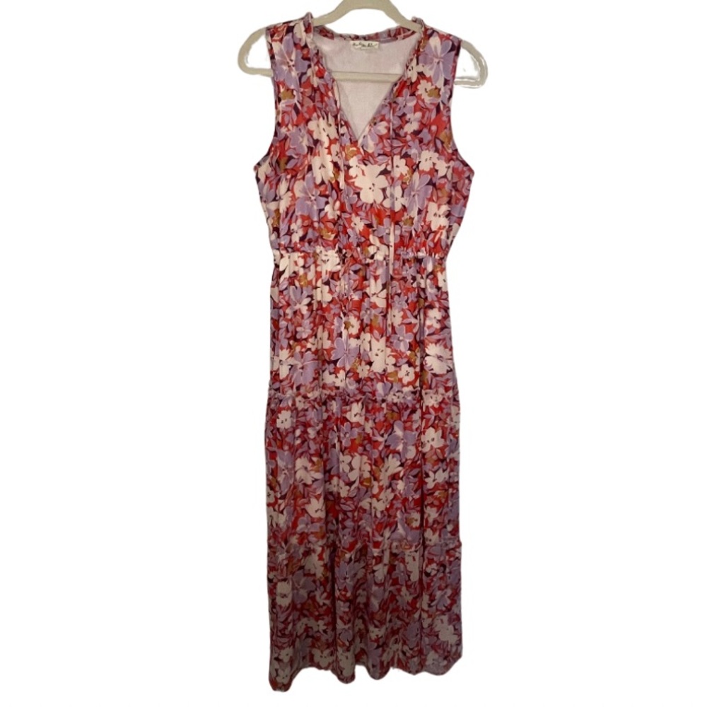 Indigo Rose Long Floral Dress